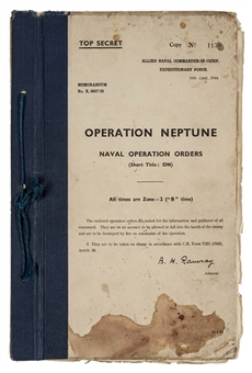 Original Top Secret Plans for the D-Day Invasion: Operation Neptune Archive